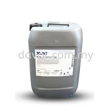 Mobil Glycoyle 220 lubricant on white background