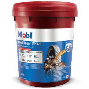Mobil industrial lubricant oil packaging for heavy duty machinery applications